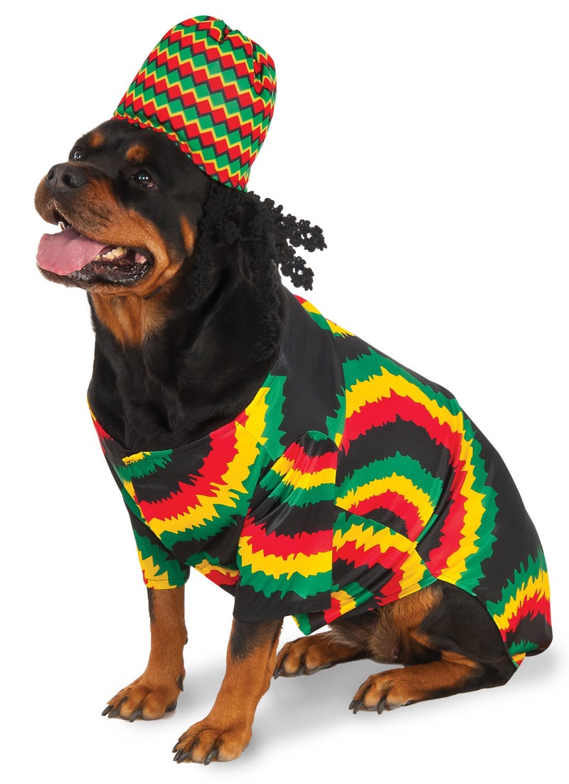 Rubies Rasta Pet Costume for Dogs or Cats, XXXL - Image 1